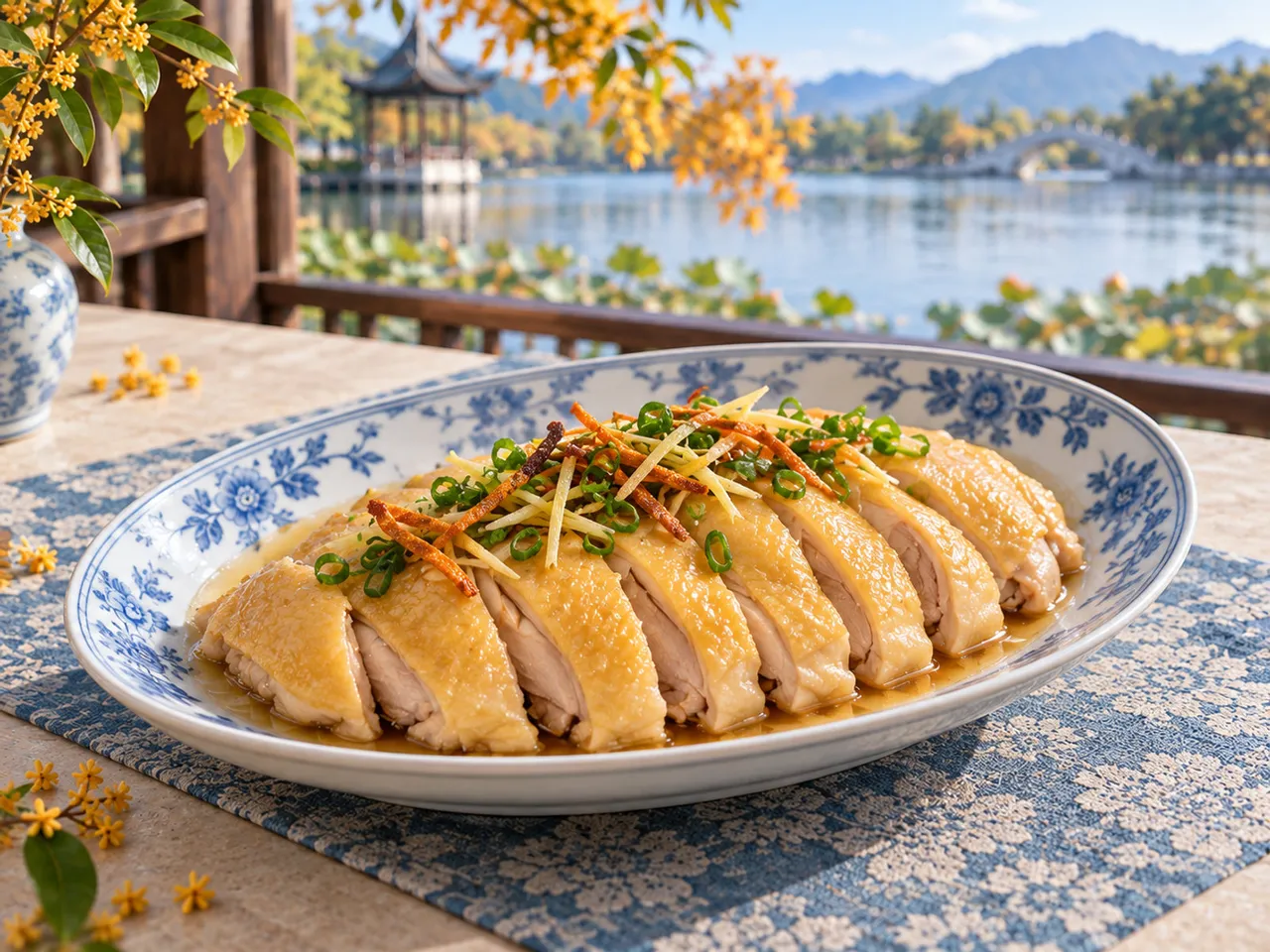 陈皮清蒸清远鸡腿肉成品